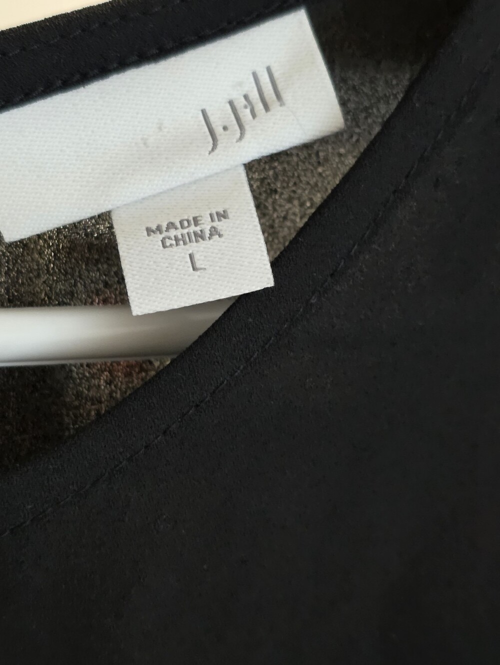 J. Jill Black Layered Pleated Blouse - Picture 2 of 5